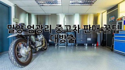 밀양 엄광리 중고차 판매, 꿀팁 대방출! 🚗💨
